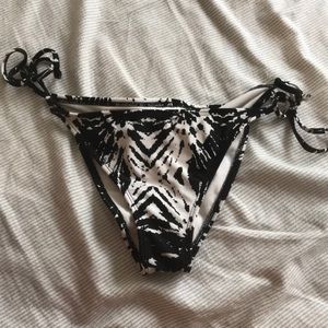 Black tie dye bikini bottoms